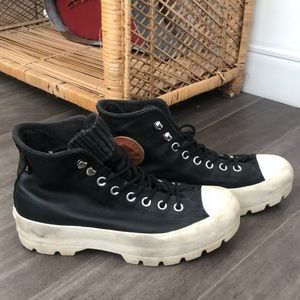 Leather High Top Converse